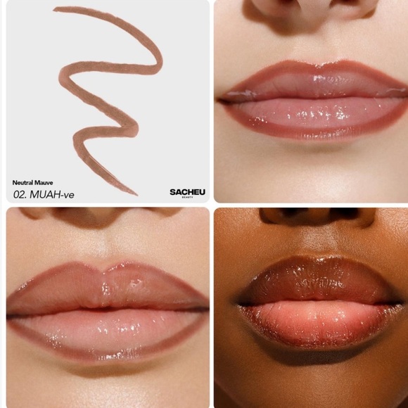 SACHEU BEAUTY Stay-N Peel Off Lip Liner Duo In 02 Muah/03 p-Inked - Picture 10 of 13